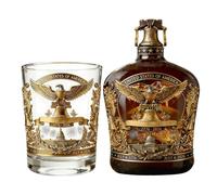 Whiskey Bottle -Whiskey Glasses Collectibles | US 250th Anniversaries Liquor Decanter | Whiskeys Bottle Glass Us 250th For Fathers Men Husbands Bartenders Parties Home Bar Display Cabinet