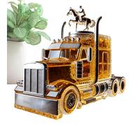 Whiskey Decanter, 375 ml Truck Whiskey Bottle, 9,45 x 5,91 x 5,12 pulgadas Eye Catching Design, Vintage Licor Contenedor con Stopper para Display, Serving Partes, Events