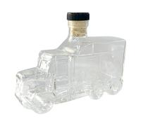 Whiskey Decanter - 375ml Champagne Container Truck Shaped Decor | Elegant Glass Bottle with Stopper, Ideal for Bar Kitchen Home Use Brunch Gatherings Parties and Present Occasions