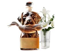 Whiskey Decanter - Dog Alcohol Decanter Liquor Bottle,Versatile Airtight Container Alcohol Holder, Stylish Whiskey Storage Collectible Figurines Desk Decor For Men Tequila Wine Brandy Vodka