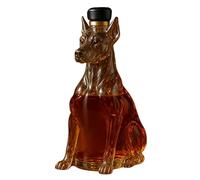Whiskey Decanter - Dog Shaped Whiskey Bottle | 350ml Glass Liquor Container for Home Bar, Dad Gift Men Drinking Accessories, Kitchen Dining, Birthday Party, Wedding, Holiday Use