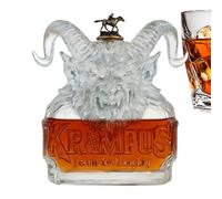 Whiskey Decanter - Glass Whiskey Decanter Bottle | Drink Container For Vodka, 320ml Drink Container, Dispenser Home Decor For Family Gathering Weddings Party Restaurant Barbecue Beverages