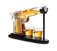 Whiskey Decanter Set with Glasses for Home Bar Entertainment and Gift