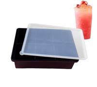 Whiskey Eiswürfel Form - Eiswürfel Gitter Form mit Fächer und Unterteilungen - Tablett für das Gefrierfach In Der Küche - Für Whiskey Cocktail Kaffee Saft WeinBar Party Haushalt