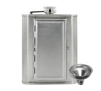 Whiskey Flask Set 6oz Stainless Container, 2-en-1 Liquor Bottle