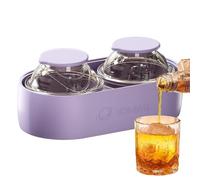 Whiskey Ice Mold - Sphere Maker Silicone 13.6x5.7x7.3cm, Chilling Bar Tool | Smooth Release Flexible Design, Big Round Ice Former For Home Kitchen Outdoor Camping Picnic Party Use
