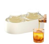 Whiskey Ice Mold - Sphere Maker Silicone 13.6x5.7x7.3cm, Chilling Bar Tool | Smooth Release Flexible Design, Big Round Ice Former For Home Kitchen Outdoor Camping Picnic Party Use