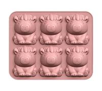 Whiskey Ice Molds - Easy Release Trays, 5.71x4.92x0.79 Inches 6 Grid Capybara Shapes with Flexible Base, Food-Grade Silicone, Leak-Proof Lid, for Whiskey Cocktail Beer Cold Drinks Beverages