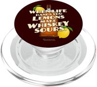 Whiskey Quote When Life Hands You Lemons Whiskey PopSockets PopGrip para MagSafe