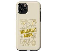 Whiskey Sour Minimalista Limón Mascota Cóctel 70s Groovy Carcasa para iPhone 11 Pro