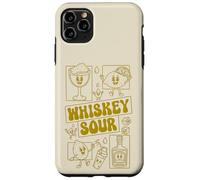 Whiskey Sour Minimalista Limón Mascota Cóctel 70s Groovy Carcasa para iPhone 11 Pro MAX