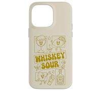 Whiskey Sour Minimalista Limón Mascota Cóctel 70s Groovy Carcasa para iPhone 14 Pro MAX