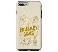 Whiskey Sour Minimalista Limón Mascota Cóctel 70s Groovy Carcasa para iPhone 7 Plus/8 Plus