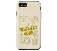 Whiskey Sour Minimalista Limón Mascota Cóctel 70s Groovy Carcasa para iPhone SE (2020) / 7/8