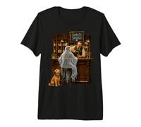 Whisky Bar Fantasma en el Pub Camiseta Premium