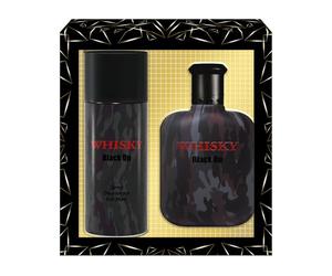 Whisky Black OP Set Eau de Toilette 100ml + desodorante 150ml • Atomizador • Spray • Perfume para hombre • Regalo • EVAFLORPARIS