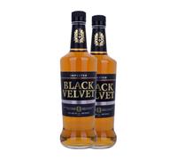 Whisky Blended Black Velvet Canadian 1 L (Caja de 2 Botellas de 1 L)
