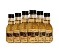 Whisky Blended DYC Botellín Miniatura 5 cl (Caja de 6 Botellín Miniatura de 5 cl)