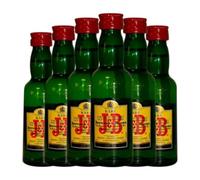 Whisky Blended JB Botellín Miniatura 5 cl (Caja de 6 Botellín Miniatura de 5 cl)