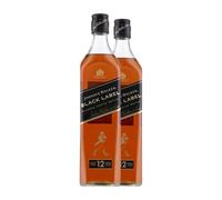 Whisky Blended Johnnie Walker Black Label Reserva 12 Años 70 aja de 2 Botellas de 70 cl)