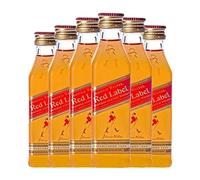 Whisky Blended Johnnie Walker Red Label Botellín Miniatura 5 cl (Caja de 6 Botellín Miniatura de 5 cl)