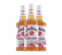 Whisky Bourbon Jim Beam Black Cherry 70 cl (Caja de 3 Botellas de 70 cl)