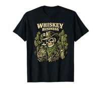 Whisky Business Skeleton Cowboy Western St Patricks Day Camiseta