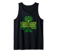 Whisky, Cerveza y Agua Antiguo Proverbio Irlandés Camiseta sin Mangas