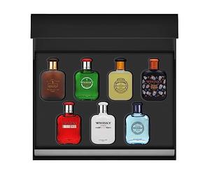 WHISKY Colección de Perfumes • Cofre 7 Miniaturas • Eau de Toilette • Perfumes Hombre • Para él • Colonia • EVAFLORPARIS