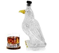 Whisky Flaschen - Edle Glasflasche im Tierdesign, Alkohol Karaffe | Dekorative Geschenkidee für Männer zum Vatertag, Hochzeitsfeier oder Biergenuss Junggesellenabschied Weinprobe Trinkspaß Zuhause