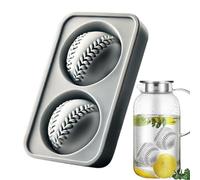 Whisky Ice Ball Maker, Molde de bola de hielo Molde - Molde de hielo de bola de béisbol 3D,Formas divertidas, flexibles fáciles de llenar y liberar, embudo integrado para cócteles de enfriamiento