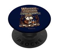 Whisky Is Water Without The Bad Parts - Ratón con escocés PopSockets PopGrip Adhesivo