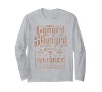 Whisky Lynyrd Skynyrd Pure Southern Classic Rock Logotipo Retro Manga Larga