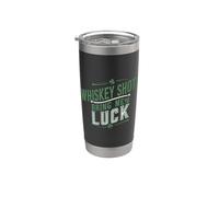 Whisky Shots Bring Me Luck St Patricks Day Vaso térmico de acero inoxidable de doble pared