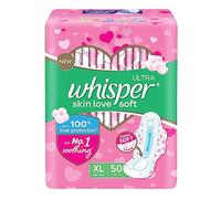 Whisper Almohadillas sanitarias ultrasuaves - 50 piezas (XL)