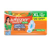 Whisper Choice Ultra Wings - 20 almohadillas (extragrande)