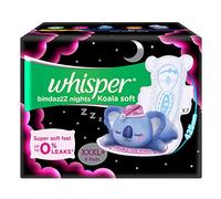 Whisper Ultra Night Almohadillas sanitarias para mujer, XXXL+ 8 servilletas