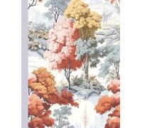 Whispering Trees Graph Paper Notebook: 8.5 x 11", 110 page Notebook with Elegant Toile Cover for Students and Professionals