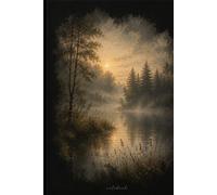 Whispers Across the Water: A beautifully designed lined notebook inspired by tranquil lakes, misty mornings, and peaceful moments of reflection.