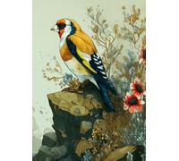Whispers by the Shore - A Lined Journal Featuring a Goldfinch by the Sea - A4 Softcover, 120 Pages for Reflection, Writing & Calm: Peaceful Nature ... Poetry, and Daily Mindfulness Practice