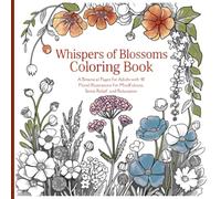 Whispers of Blossoms Coloring Book: A Botanical Pages for Adults with 40 Floral Illustrations for Mindfulness, Stress Relief, and Relaxation: A Floral ... for Stress Relief and Creative Focus.