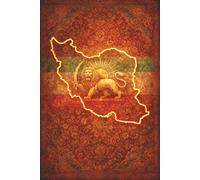 Whispers of Persia: Persian Inspired notebook journal, 6"x 9", matte, 100 pages, Iran's flag, Lion and the Sun, daily writing, gifts, moments of contemplation.