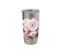 Whispers of Roses Suave Luz y Elegancia Silenciosa Formas Mania Vaso térmico de acero inoxidable de doble pared
