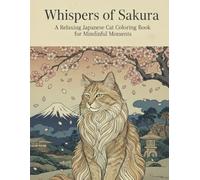 Whispers of Sakura: A Relaxing Japanese Cat Coloring Book for Mindful Moments