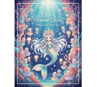 Whispers of the Coral Throne: Chibi Mermaid Queens: 50 Adorable Kawaii Mermaid Coloring Pages for Adults and Teens - Stress Relief, Relaxing Fantasy ... | Perfect for Anime Fans, Mermaid Lover