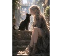 Whispers on the Stone: An Aesthetic Dark Academia Fantasy Notebook | Cute Black Cat and Elf Girl Lined Journal, Vintage Gothic Composition Book for College, Writing, and Poetry
