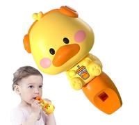 Whistle Toy - Trompeta de dibujos animados para niños con cordón, juguetes educativos y de aprendizaje, instrumentos musicales para niños pequeños, cuerno divertido para músculos de la del tren