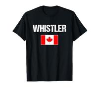 Whistler British Columbia Bandera Canadiense Canadá Camiseta