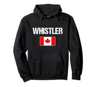 Whistler British Columbia Bandera Canadiense Canadá Sudadera con Capucha