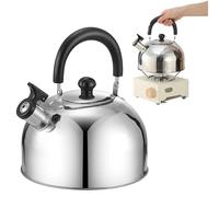Whistling Camping Kettle, Stainless Steel Kettle Whistle, Kettle Household Whistle, Tea Kettle Stovetop, Practical Camping Water Kettle Whistling Teapot, Induction Cooker Suitable For Kettle